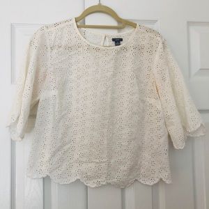 White lace blouse